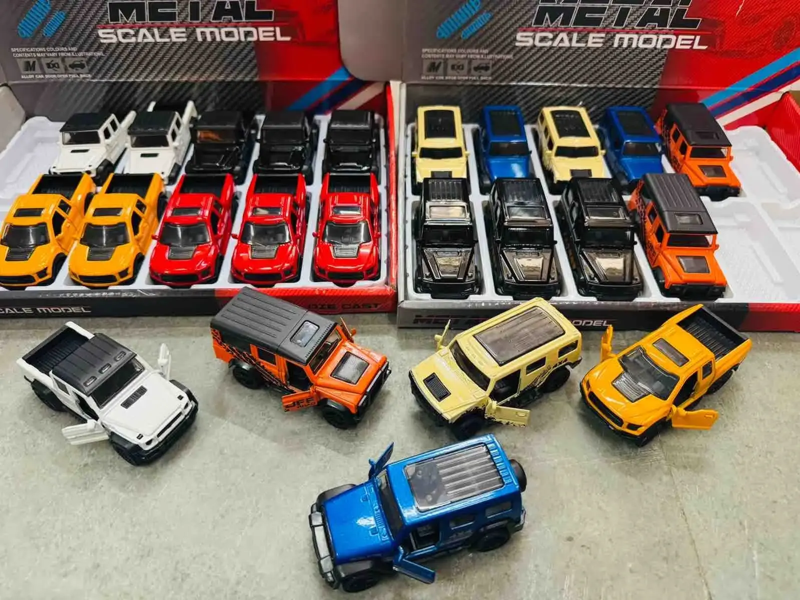 Scale Model Car 12pc Box